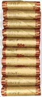 (10) Rolls 1930's Wheat Cent Penny Lot