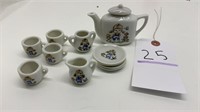 Miniature Porcelain Cafe Set