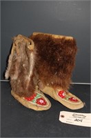 Native American Mokuk Moccasin Beaded Boots