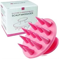 Shampoo Brush Hair Scalp Massager (Pink)