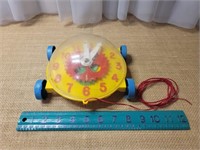 Qualitoy by Tru-Vub Company Pull Toy Clock Works