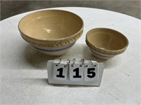(2) stoneware Bowls