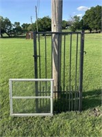 (2 PCS) METAL YARD GATE, 35 1/2" X 60"