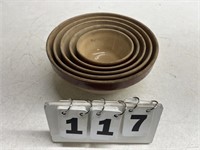 (5) Stoneware Nesting Bowls