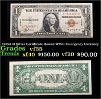 1935A $1 Silver Certificate Hawaii WWII Emergency