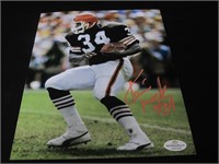 Kevin Mack Signed 8x10 Photo FSG Witnessed