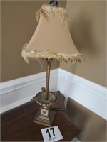 27" Tall Bird Bath Lamp with Shade