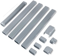 Grey 16.5Ft Mini Split Line Set Cover 4 PVC