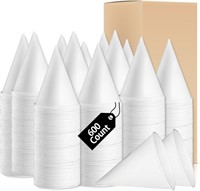 R2531  Thicken Cone Cups 4 OZ Disposable White 600