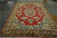 Persian Tabriz 7.1 x 10.8 Hand Knotted Rug