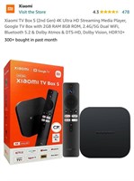 Xiaomi TV Box S (2nd Gen) 4K Ultra HD Streaming M