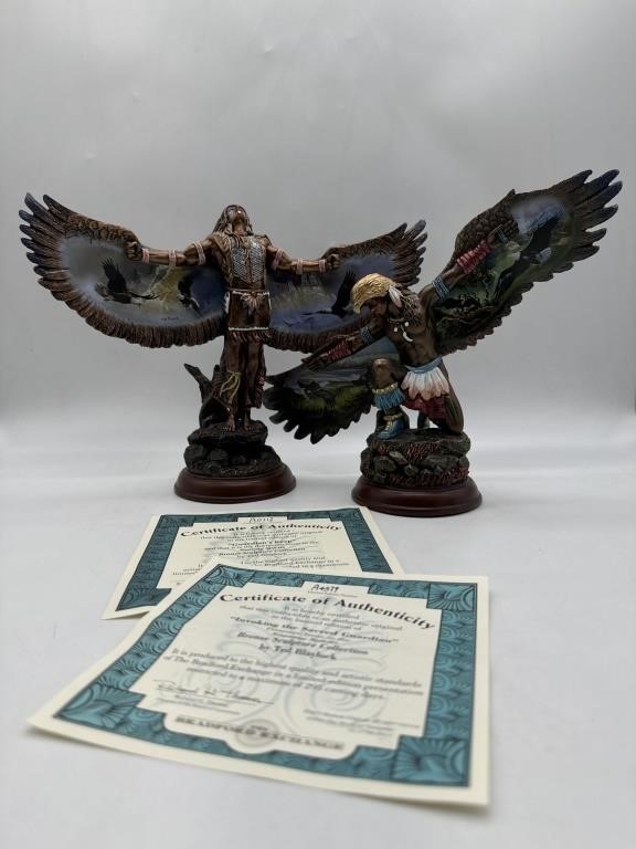 Bradford Exch Soaring Spirits Figurines w/COA