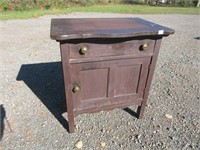 RUSTIC COMMODE STAND 26X18X27.5 INCHES
