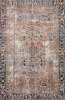 Loloi Terracotta/Multi 7'-6"x9'-6" Area Rug