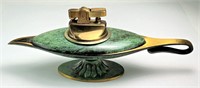 Vintage Hoopee Israel Brass & Enamel Table Lighter