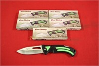 New 4" Pocket Knives 5pc lot Frost Cutlery
