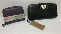 Two Unused With Tags Hand Wallets Incl. Gold