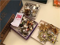 3 Boxes Ear Rings and Pins