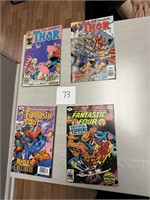 Lot of 4 Vintage Marvel Superhero Comic Books