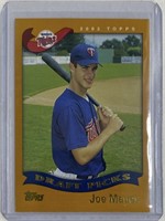 2002 Topps Draft Picks Joe Mauer Card