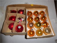2 Packages of Large Vintage Xmas Balls