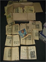 Large Box of 1970's News Papers Sports/Oilers