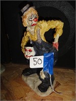 Clown Figurine with Mask (9")