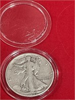 1943 Walking liberty silver half dollar