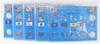 10 Commemorative State Quarter Holders - 1999 to