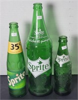 SPRITE SODA BOTTLES ACL LOT QUART PINT