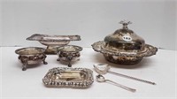 7 SILVER PLATE PIECES