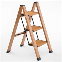 3 Step Ladder Folding Step Stool with Anti-Slip St