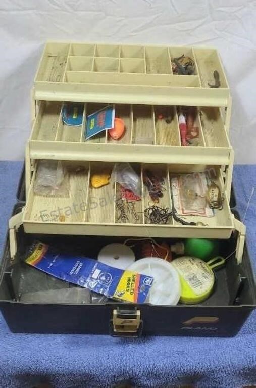 Plano tackle box with contents