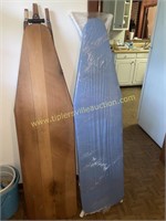 Wooden and metal ironing boards