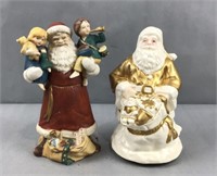 2 working Santa music boxes