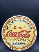 Round Metal Coca Cola 12" Advertising Sign