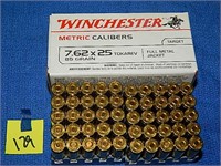 7.62x25 85gr Winchester Rnds 50ct