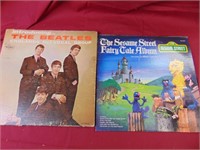 Beatles record & Sesame Street