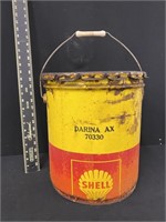 Vintage Shell Oil Five Gallon Bucket