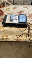 Magnavox vcr-dvd player, w/remote and tape