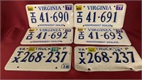 COLLECTIBLE LICENSE PLATES (6)
