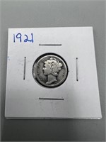 1921 Mercury Dime