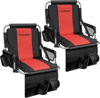 $90  VIVOHOME Stadium Seats with Back Support