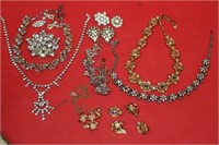 Costume Jewelry; Coro Necklace & Bracelet,