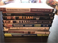 Lot of 8 workout DVDs