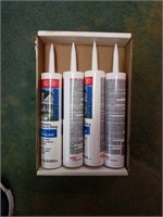 4 tubes of window door and siding caulk white