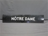 ~ Heavy Metal Notre Dame Sign