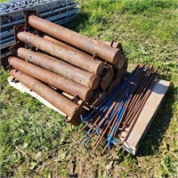 13- 4 1/4"× 41" Steel Posts