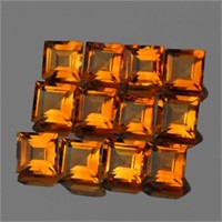 Natural Intense AAA Golden Yellow Citrine 12 Pcs -