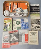Baseball Paper Ephemera Memorabilia Lot
